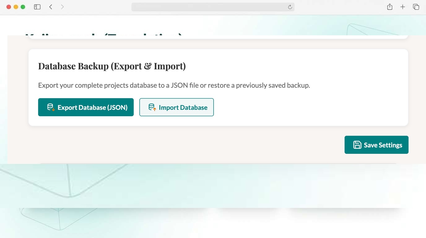 Local-First & Privacy-Focused screenshot
